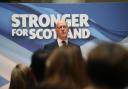 New SNP leader John Swinney pictured at Glasgow University today